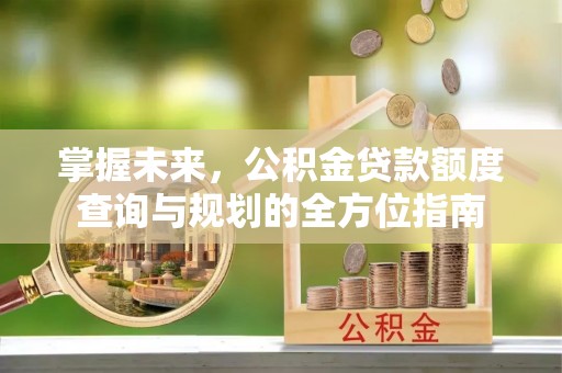 富民掌握未来，公积金贷款额度查询与规划的全方位指南